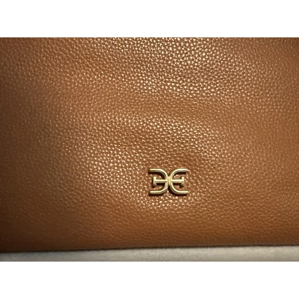 Sam Edelman Hobo Bag Bay Large Genuine Leather Chainlink Shoulder Caramel/Brown - Picture 6 of 13